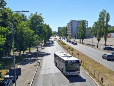 Köstence, Romanya - 03 Temmuz 2025: Romanya 'nın Köstence Bulvarı