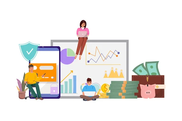 Gençler güvenli internet bankacılığı için mobil uygulamalar kullanıyorlar. Para transferleri ve tasarruflarla meşgul olduklarında, finansal manzaraları sorunsuz bir şekilde, modern ve güvenli bir finansal yaşam tarzını somutlaştırarak geziyorlar.