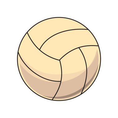 Plaj voleybolu. Takım oyunu temsili için spor ekipmanı.
