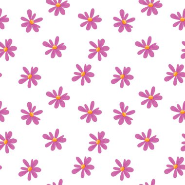 Pembe çiçekli kusursuz çiçek deseni bahar, anneler günü ve Paskalya tasarımları için ideal.