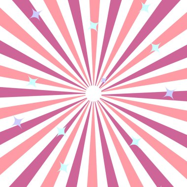 Pembe ve mor ışınlar ve beyaz arka planda parlayan parlak güneş patlaması deseni