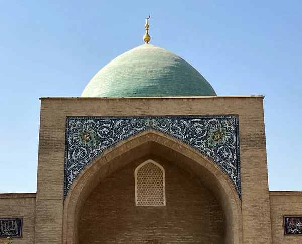 Close Stunning Dome Barak Khan Madrasa Tashkent Uzbekistan High Quality — Stock Photo, Image