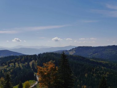 La Palma anıtından, Karpatya dağlarından, Bucovina, Romanya. Yüksek kalite fotoğraf