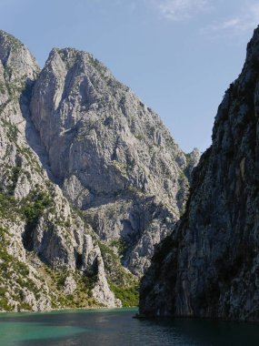  View Of Lake Komani And Steep Sides Of Valley, Albanian Alps High quality photo clipart