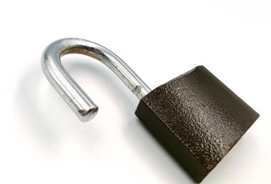 Padlock isolated on white background. Security concept.