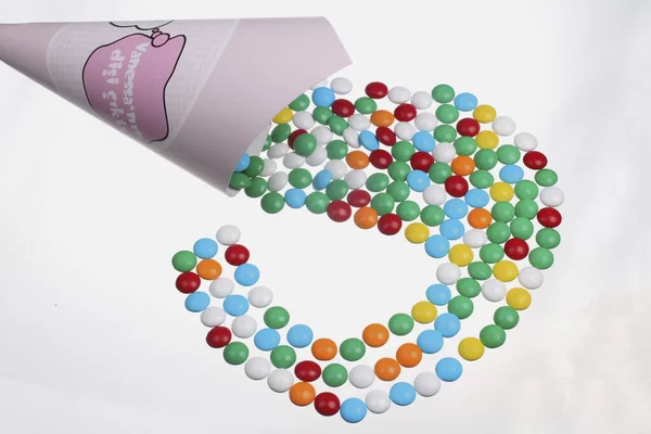 Diy Easter Treat Candy Cones Home Onde Barco Está — Fotografia de Stock