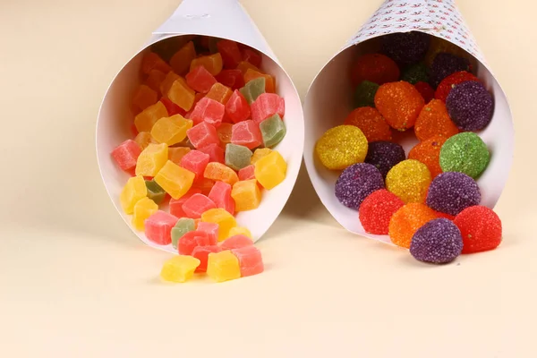 Diy Easter Treat Candy Cones Home Donde Está Barco —  Fotos de Stock