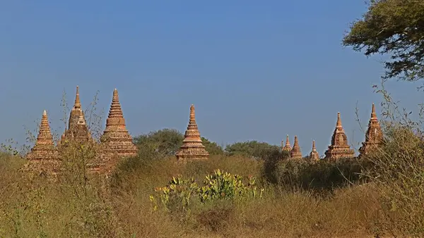 Bagan, Myanmar (Burma) yakınlarındaki Pagan Krallığı harabeleri)
