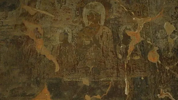 Bagan tapınağındaki Buda Duvarı.