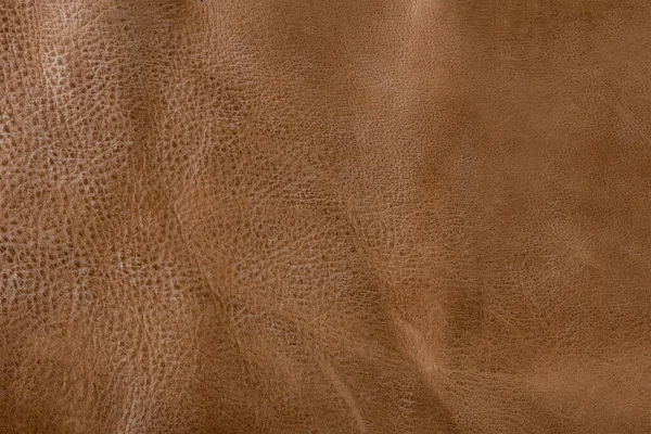 Textur Aus Braunem Leder Textur Aus Naturbraunem Leder Hintergrund Für — Stockfoto