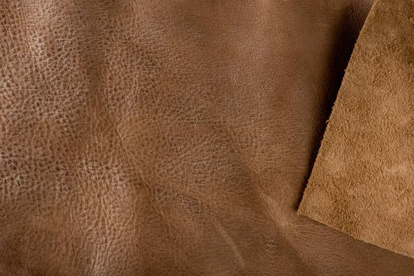 brown leather for leather working Stock Photo