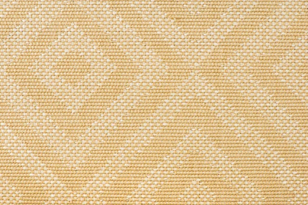 Texture Fabric Furniture Upholstery Beige Color Rectangular Patterns Rhombuses Texture — Stock Photo, Image