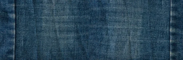 Texture Denim Close Jeans Seam Place Text — Stock Photo, Image
