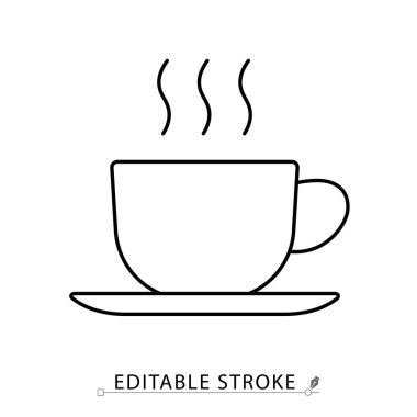 Çatal ve kaşık çizgisi ikonu. Çapraz çatal bıçakların ana hatları. Restoran, yemek, kafe, yemek, yemek, mutfak, misafirperverlik ve mutfak tasarımı için minimalist sembol