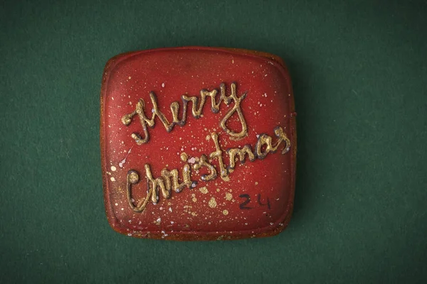 Biscoito Natal Delicioso Calendário Advento Para Contar Dias Antecipação Natal — Fotografia de Stock