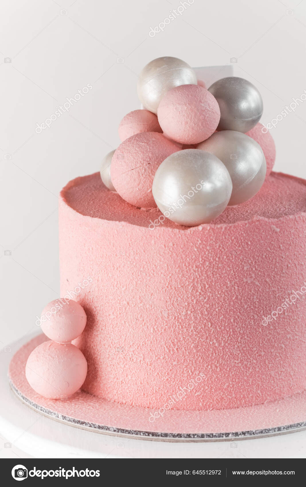 Chocolate Cake Balls Stripped Pink Candy Melts Stacked on Plate Stock Photo  - Image of happy, closeup: 70471008