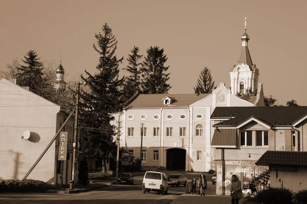 마을의 역사적 Monasheskyy Epiphany Monastery Great 정통파 — 스톡 사진