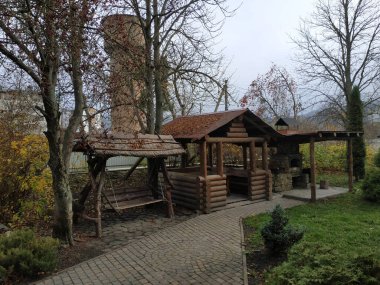 Salla, çardak, soba, barbekü