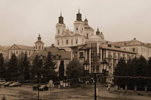 Historická Část Starého Města Katedrála Transformace Velký Kostel — Stock fotografie