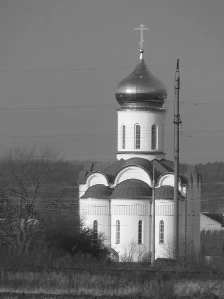 Церковь Окраине Петербурга Иоанно Предтеченская Церковь — стоковое фото