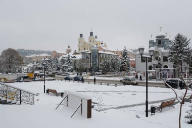 Eski şehrin tarihi kısmı. Dönüşüm Katedrali. Büyük kilise.