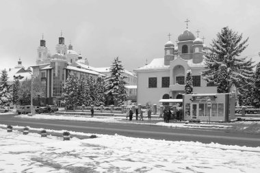 Eski şehrin tarihi kısmı. Dönüşüm Katedrali. Büyük kilise. 