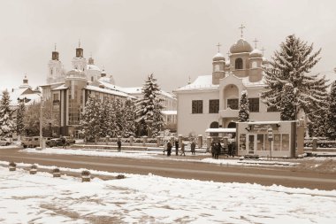 Eski şehrin tarihi kısmı. Dönüşüm Katedrali. Büyük kilise. 