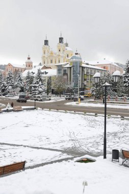 Eski şehrin tarihi kısmı. Dönüşüm Katedrali. Büyük kilise. 