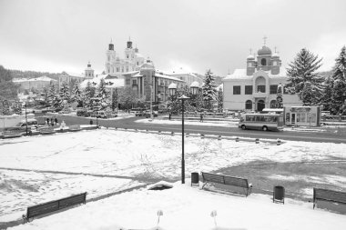 Eski şehrin tarihi kısmı. Dönüşüm Katedrali. Büyük kilise. 
