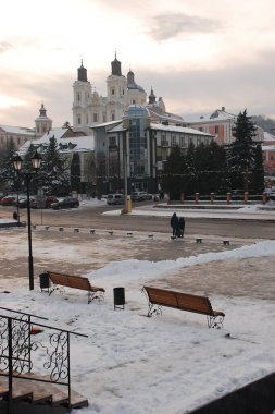 Eski şehrin tarihi kısmı. Dönüşüm Katedrali. Büyük kilise.