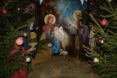 Manastırda Noel beşiği