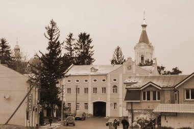 Eski şehrin tarihi kısmı. Epifani Manastırı 'nı inşa eden manastır. Büyük eski ortodoks kilisesi.  