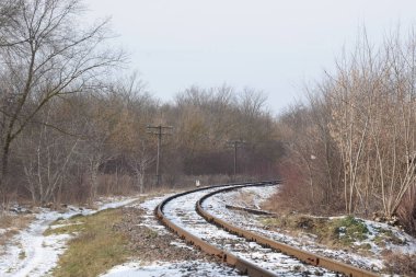 Railway.Railway branch, general view 