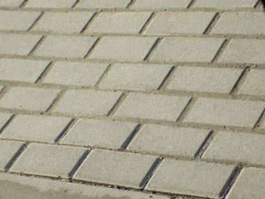 Paving tile is a modern material for covering sidewalks, streets, approaches to buildings