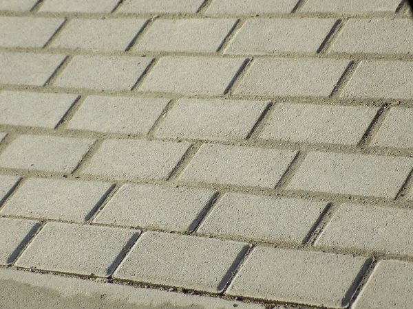 Paving Tile Modern Material Covering Sidewalks Streets Approaches Buildings — Stock Photo, Image