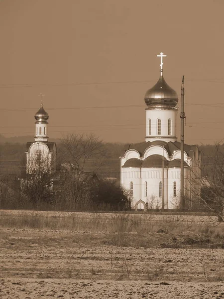 Kościół Obrzeżachst Kościół Jana Chrzciciela — Zdjęcie stockowe