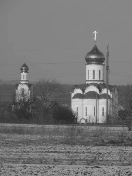 Церковь Окраине Петербурга Иоанно Предтеченская Церковь — стоковое фото