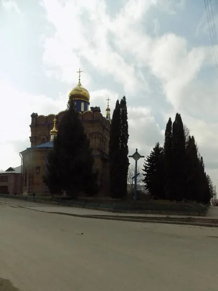 Svyatopokrovska Regiment Church Ancient Orthodox Church — стоковое фото