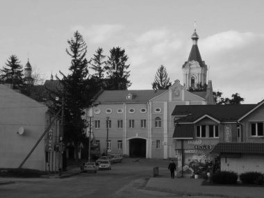 Eski şehrin tarihi kısmı. Epifani Manastırı 'nı inşa eden manastır. Büyük eski ortodoks kilisesi.          