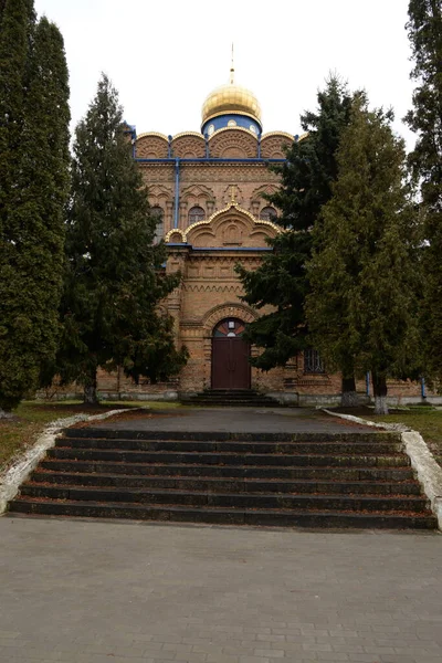 Iglesia Svyatopokrovska Regimiento Iglesia Ortodoxa Antigua —  Fotos de Stock