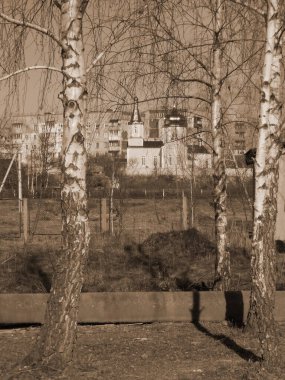 Church on the outskirts.Church of the Holy Martyr Tatiana.New church          