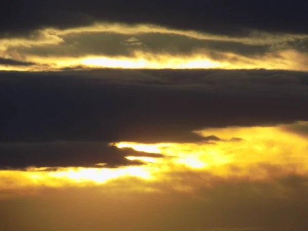 Evening Cloudy Sky Sunset — Foto Stock