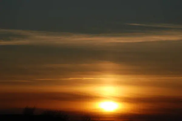 夕方曇りの空 — ストック写真