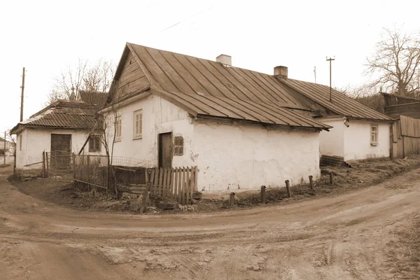 Forest 우크라이나 마을에 마을의 교외에 — 스톡 사진