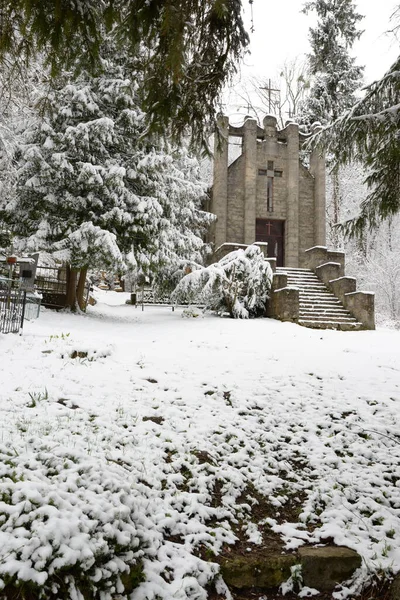 stock image Chapel in the cemetery.Chapel of the family of Mochulsky