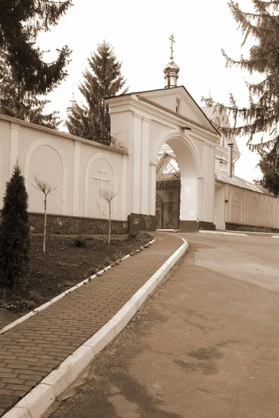 Bâtiment Monasheskyy Épiphanie Monastère Grande Église — Photo