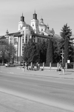 Eski şehrin tarihi kısmı. Dönüşüm Katedrali. Büyük kilise.