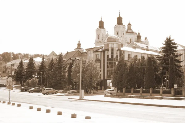 Historic Part Old Town Cathedral Transfiguration Great Church — 스톡 사진