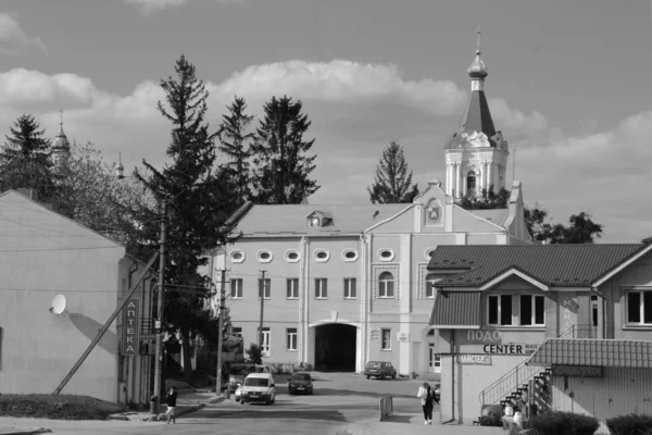 Parte Storica Della Città Vecchia Monasheskyy Edificio Monastero Dell Epifania — Foto Stock