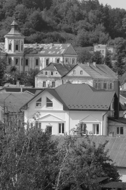 Eski şehrin tarihi kısmı. Eski kasaba binaları.